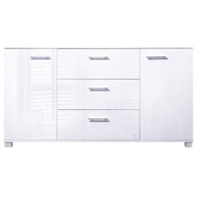 Load image into Gallery viewer, Ashles Rose High Gloss Sideboard Storage Cabinet Cupboard - White - Ashley Rose