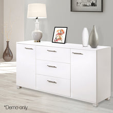 Load image into Gallery viewer, Ashles Rose High Gloss Sideboard Storage Cabinet Cupboard - White - Ashley Rose