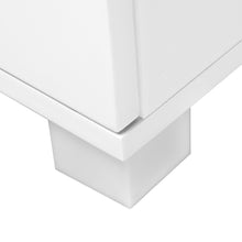 Load image into Gallery viewer, Ashley Rose High Gloss Two Drawers Bedside Table - White - Ashley Rose