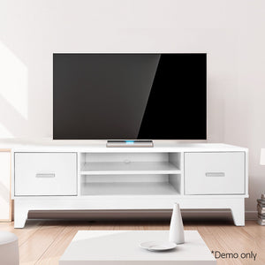 Ashley Rose Entertainment Unit with Cabinets - White - Ashley Rose