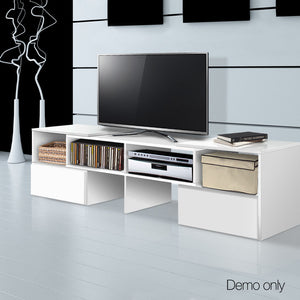 Ashley Rose Entertainment Unit with Cabinets - White - Ashley Rose