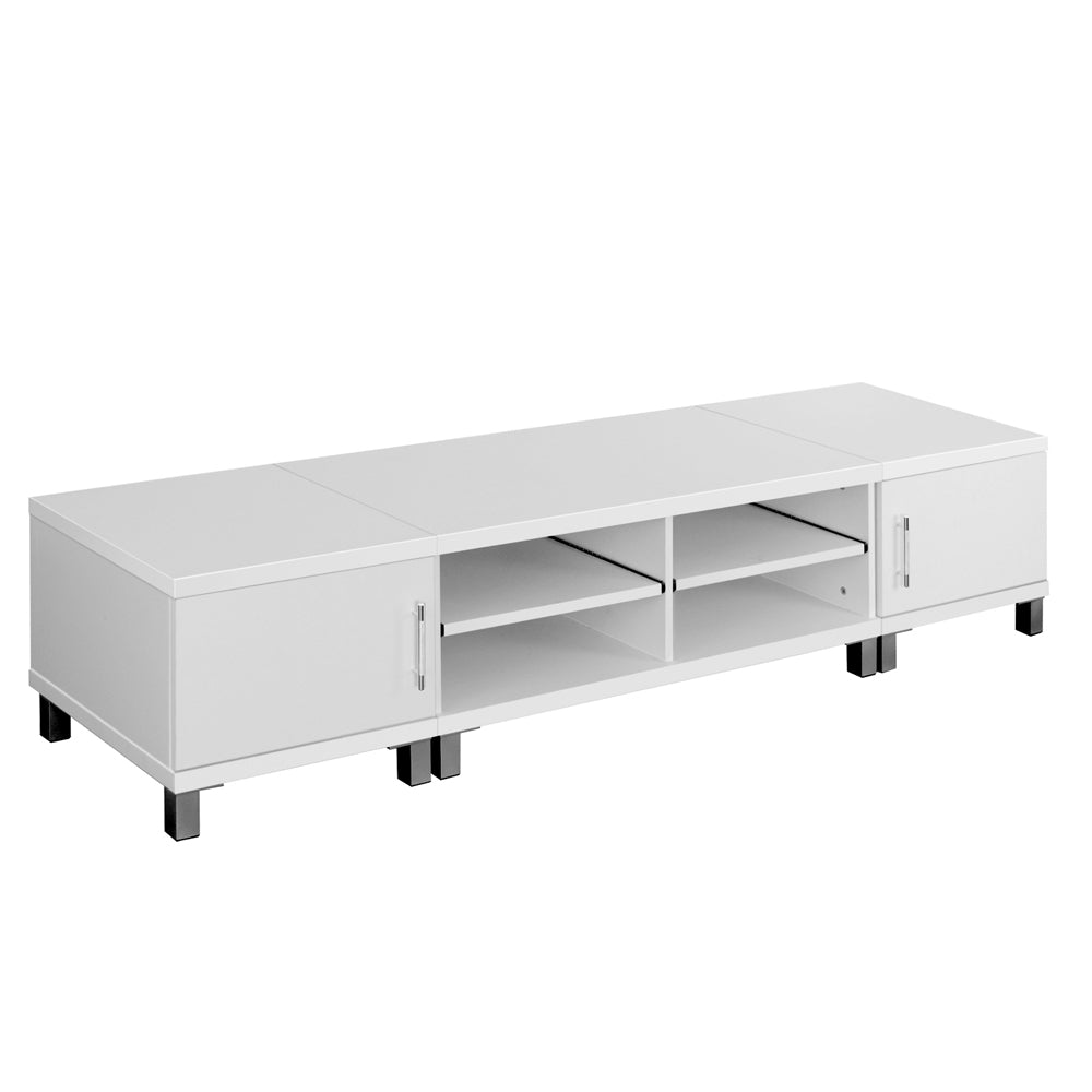 Ashley Rose Entertainment Unit with Cabinets - White - Ashley Rose