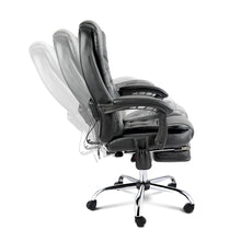 Load image into Gallery viewer, 8 Point Reclining Message Chair - Black - Ashley Rose