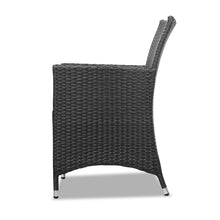 Load image into Gallery viewer, Ashley Rose 3 Piece Wicker Outdoor Furniture Set - Black - Ashley Rose