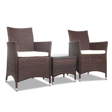 Load image into Gallery viewer, Ashley Rose 3 Piece Wicker Outdoor Furniture Set - Brown - Ashley Rose