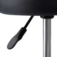 Load image into Gallery viewer, Ashley Rose PU Leather Swivel Salon Stool - Black - Ashley Rose