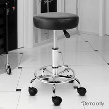 Load image into Gallery viewer, Ashley Rose PU Leather Swivel Salon Stool - Black - Ashley Rose