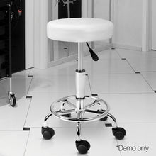 Load image into Gallery viewer, Ashley Rose PU Leather Swivel Salon Stool - White - Ashley Rose