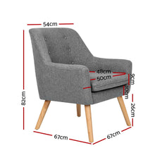 Load image into Gallery viewer, Ashley Rose Fabric Dining Armchair - Grey - Ashley Rose