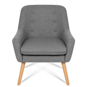 Ashley Rose Fabric Dining Armchair - Grey - Ashley Rose