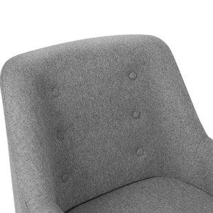 Ashley Rose Fabric Dining Armchair - Grey - Ashley Rose