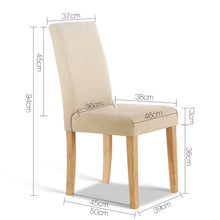 Load image into Gallery viewer, Ashley Rose Set of 2 Fabric Dining Chair - Beige - Ashley Rose