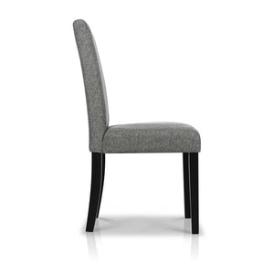 Ashley Rose Set of 2 Fabric Dining Chairs - Grey - Ashley Rose