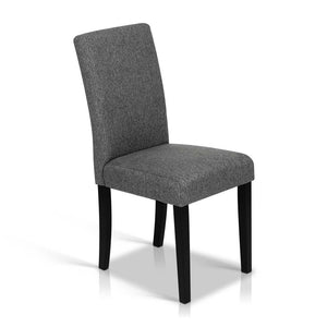 Ashley Rose Set of 2 Fabric Dining Chairs - Grey - Ashley Rose